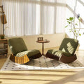 MFFM Comfortable Nursery Glider Rocking Chair, Upholstery Glider Chair, Solid Wood Frame, Perfect for Multiple Settings Accent Reading Chair for Bedroom,Living Room,Babyroom (Green-2pcs)