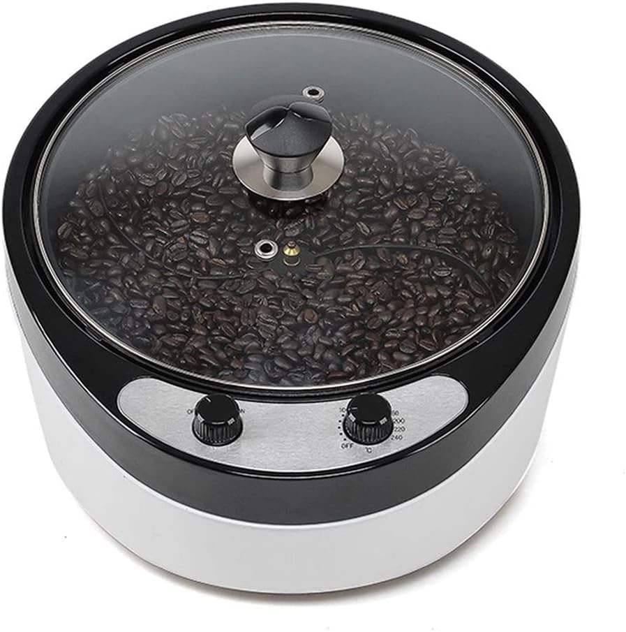 Coffee Machine Household Coffee Baking Machine, 800G Coffee Bean Baking Machine, Tilt Stir Frying Temperature Adjustable 1800W Coffee Bean Baking Machine