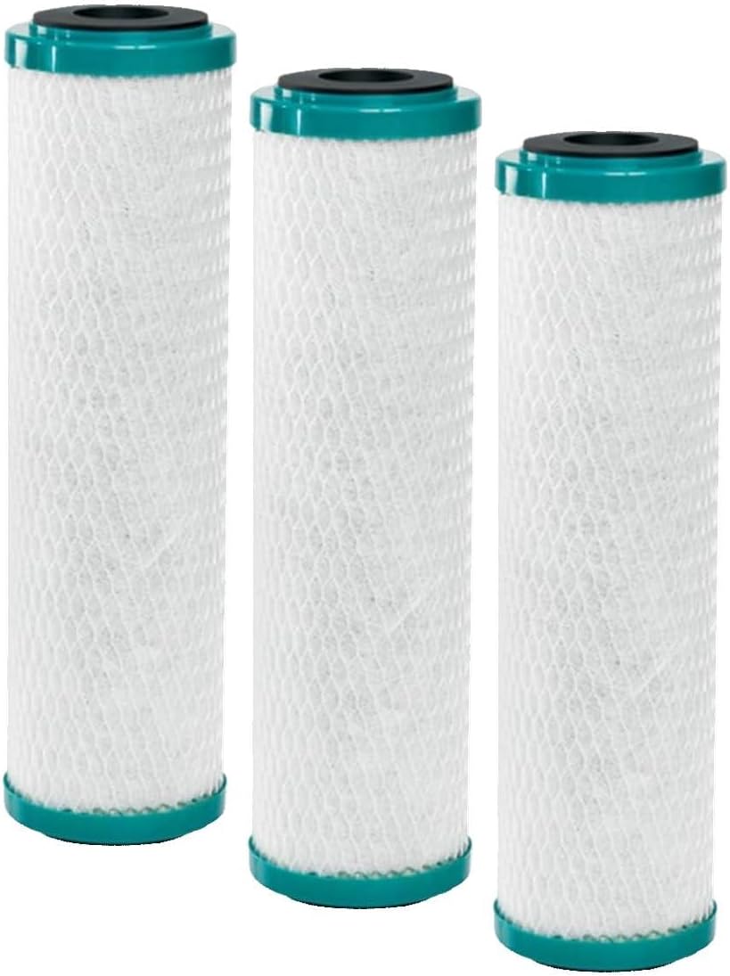 GE Premium Single Stage Drinking Water System Replacement Filter, Fits GX1S01R Under Sink Filtration System, Replace Every 6 Months, FXUVC | (Pack of 3)