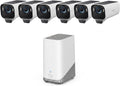 eufy Security eufyCam S3 Pro 6-Cam Kit, Solar Camera Outdoor Wireless, MaxColor Night Vision, 4K Security Camera with Solar Panel, Face Recognition AI, Expandable Local Storage, No Monthly Fee
