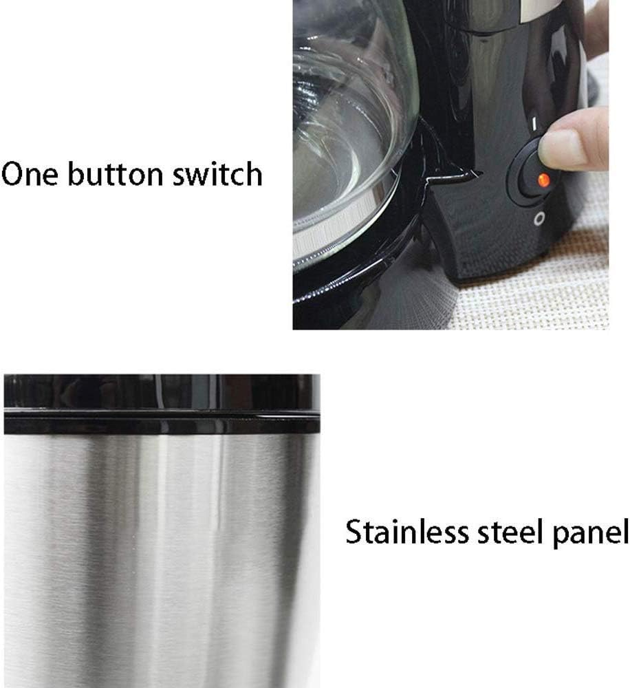 Coffee machine Coffee Machine, Fully Automatic American Electric Coffee Machine,Stainless Steel Drip With 650Ml Glass Water Tank,Automatic Insulation And Anti-Drip Function,600W