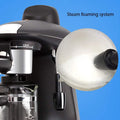 Coffee machine Coffee Machine, Semi-Automatic Coffee Machine,5 Bar Pressure Pump,Cappuccino,American Coffee,White Coffee,Stainless Steel