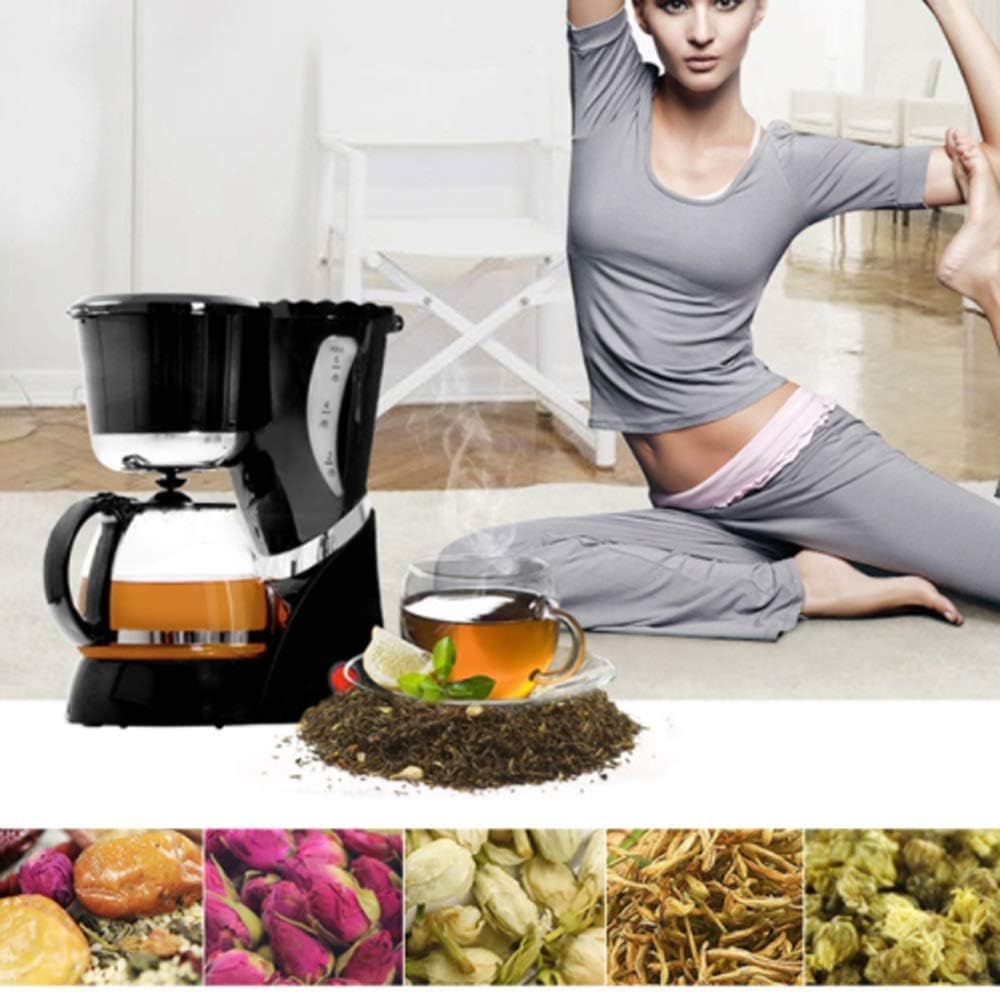 Coffee Machine Coffee Machine, Semi-Automatic Drip Coffee Machine,Automatic Coffee Cooler,Automatic Insulation,550W,Pp Material,Home Office Tea Machine,Compatible