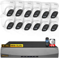 Wired Outdoor Home Security Camera System Dome POE Video Surveillance Cameras Systems