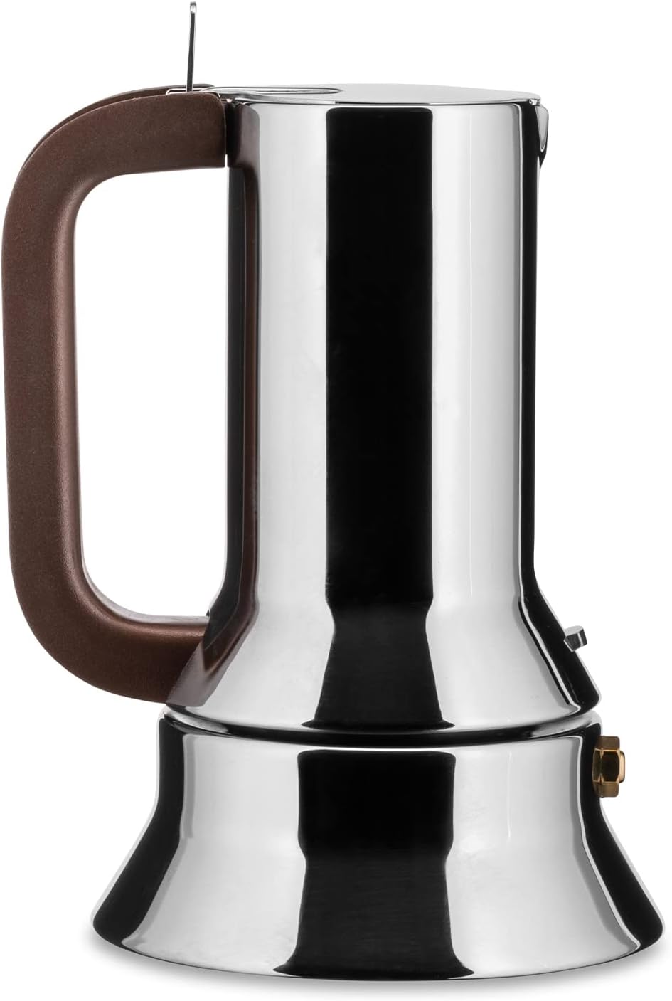 Alessi 9090/1 - Design Stovetop Espresso Coffee Maker, 18/10 Stainless Steel, Mirror Polished, 1 cup