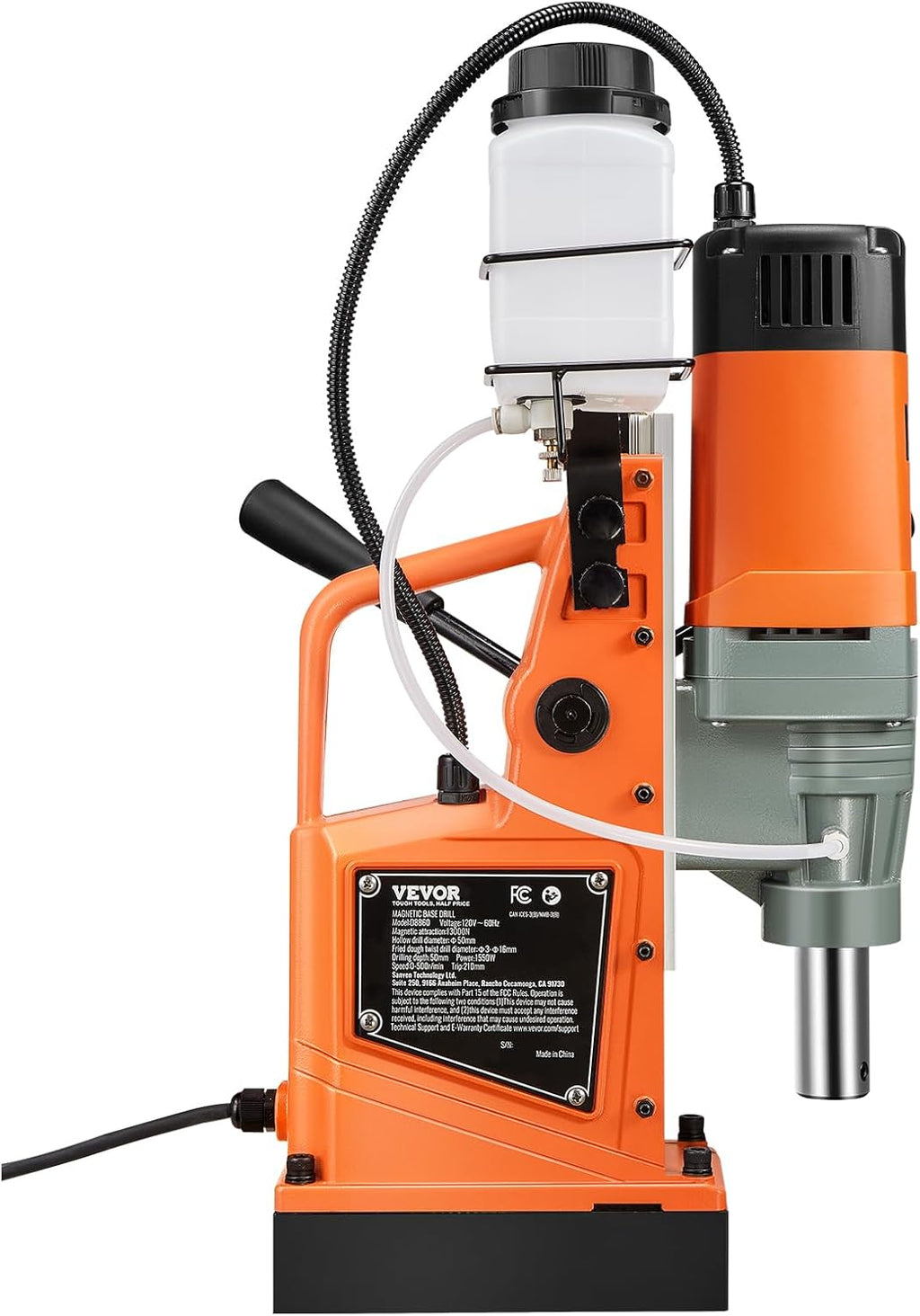 VEVOR Mag Drill Press, 1550W 2' Boring Diameter, 2922lbf Power Magnetic Drill, 500 PRM, 10-Speed, Electric Drilling Machine for Metal Surface, Industrial and Home Improvement