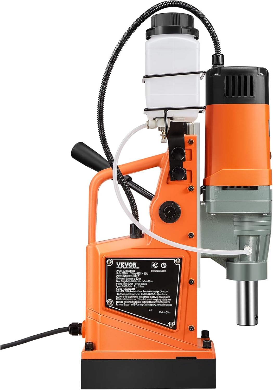 VEVOR Mag Drill Press, 1550W 2' Boring Diameter, 2922lbf Power Magnetic Drill, 500 PRM, 10-Speed, Electric Drilling Machine for Metal Surface, Industrial and Home Improvement