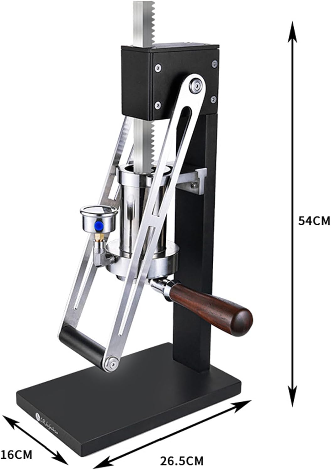 Hand Pressed Espresso Coffee Machine, an All Manual Lever Portable Espresso Maker, with Pressure Chamber, Bottomless Handle, for Cappuccino, Latte