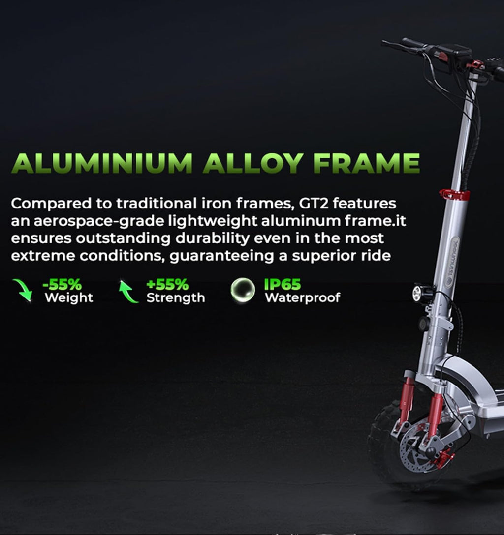 isinwheel Electric Scooter for Adults, 1000/800W Motor Up to 28 MPH, 37/28 Miles Range, APP Control, NFC Lock, 11/10' Off-Road Tires, Foldable Commuting E Scooter with Dual Suspension