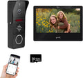 Ring doorbell Wired,1080P Doorbell Camera(B),Indoor Outdoor Camera,10 Inch Monitor (B) Ring Video Doorbell with Night Vision,Dual-Way Intercom for Villa House Office Apartment (1 Bell +1 Screen)