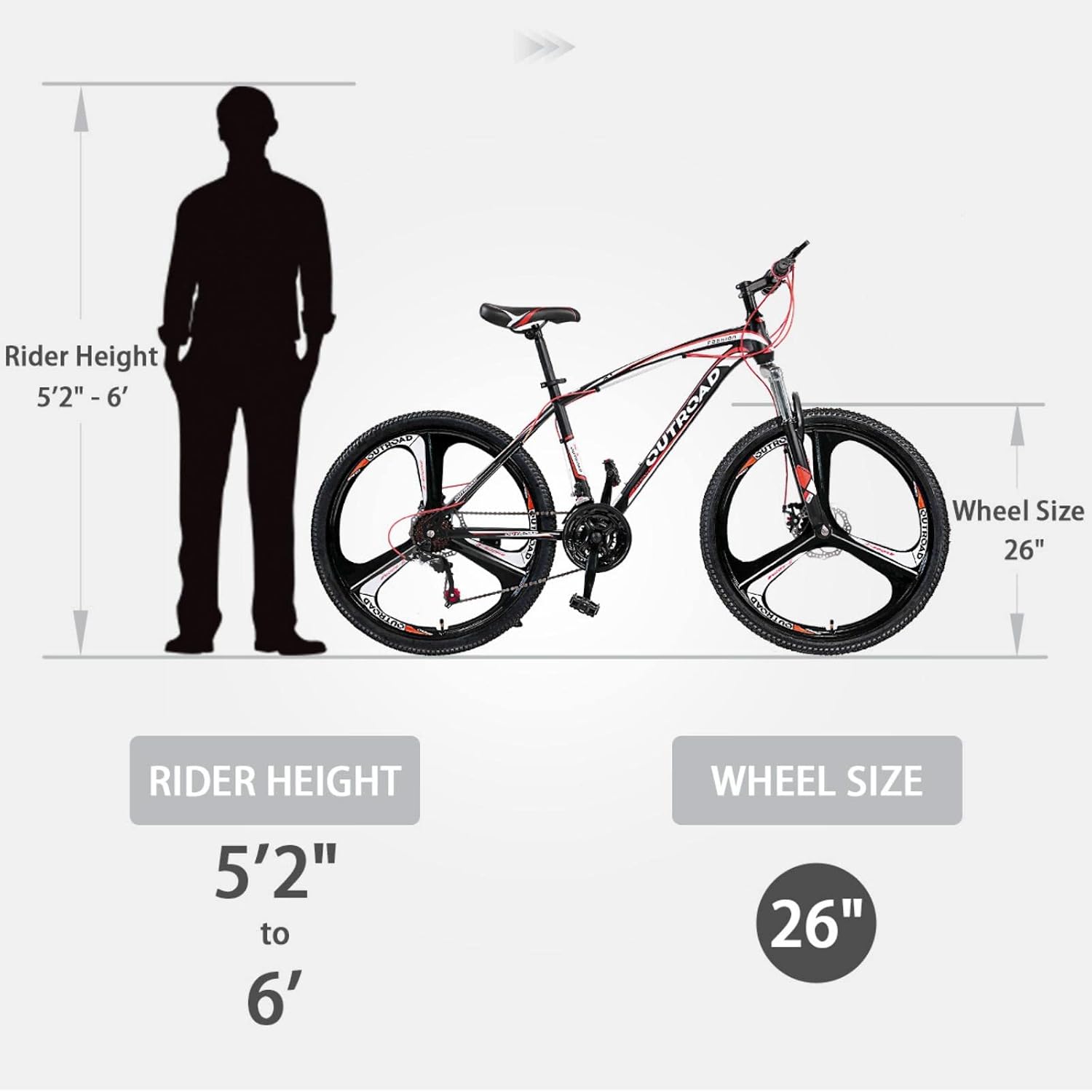 26 Inch Adult Folding Bikes/Mountain Bikes, 21 Speeds Mountain Bicycles with Full Suspension, Dual Disc Brake, High Carbon Steel Frame, Foldable Bike for Men/Women/Teen, Multiple Colors