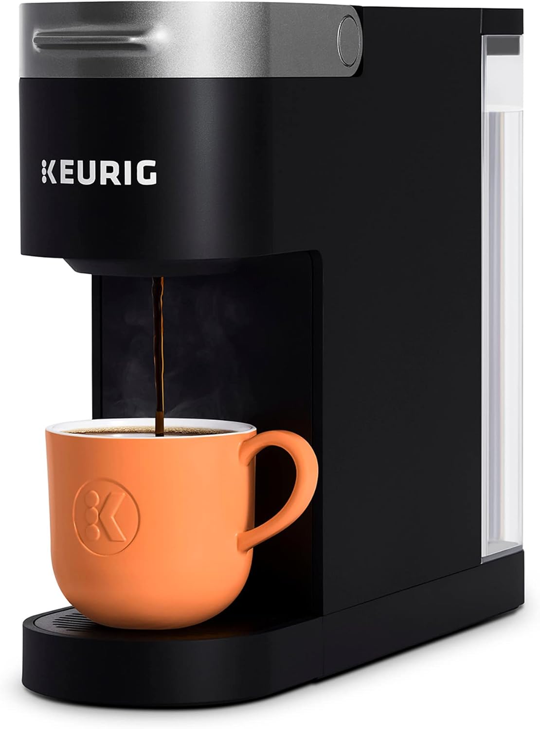 Keurig K- Slim Single Serve K-Cup Pod Coffee Maker, Multistream Technology, Black & K- Slim® Single Serve K-Cup Pod Coffee Maker, Multistream™ Technology, Scarlet Red