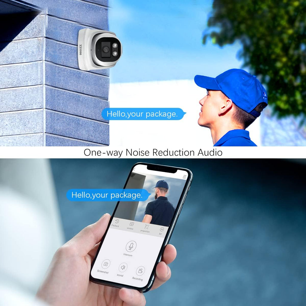 (2026 Update) 4K PoE Security Camera System, 6 Wired Dome Cameras Outdoor Indoor, 130° Wide Angle, 8CH NVR with 2TB HDD, Built-in Mic, Free App Remote Access, No Monthly Fee, 45 Days Recording