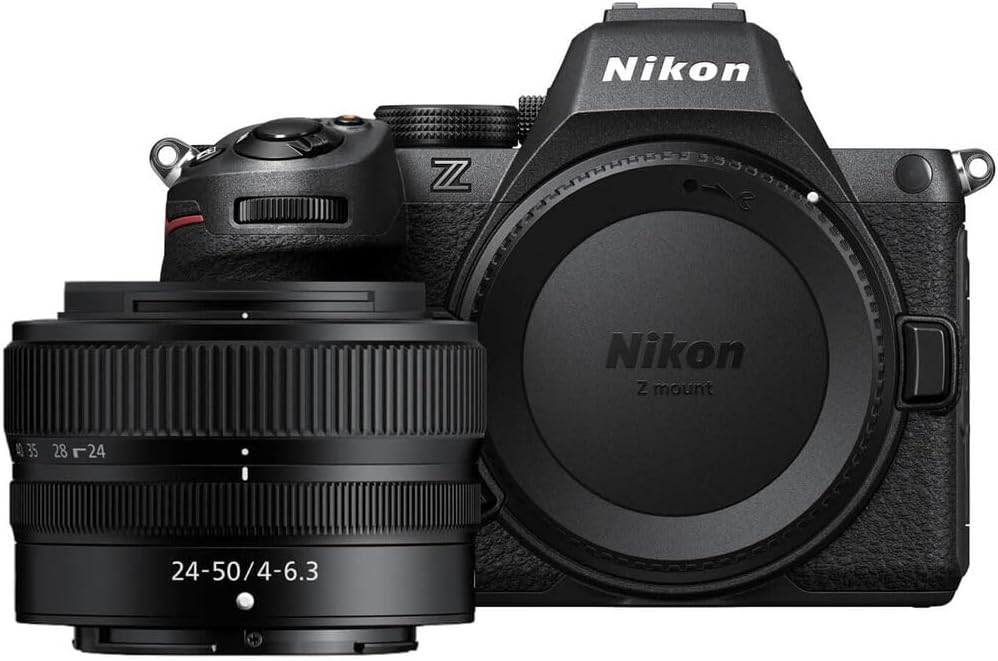 Nikon Z5 II Mirrorless Camera with 24-50mm f/4-6.3 Lens Bundle + Wireless Microphone System + Accessory Package Including 64GB Memory, U-Grip, Case, Tripod, Software and More (33 Items)