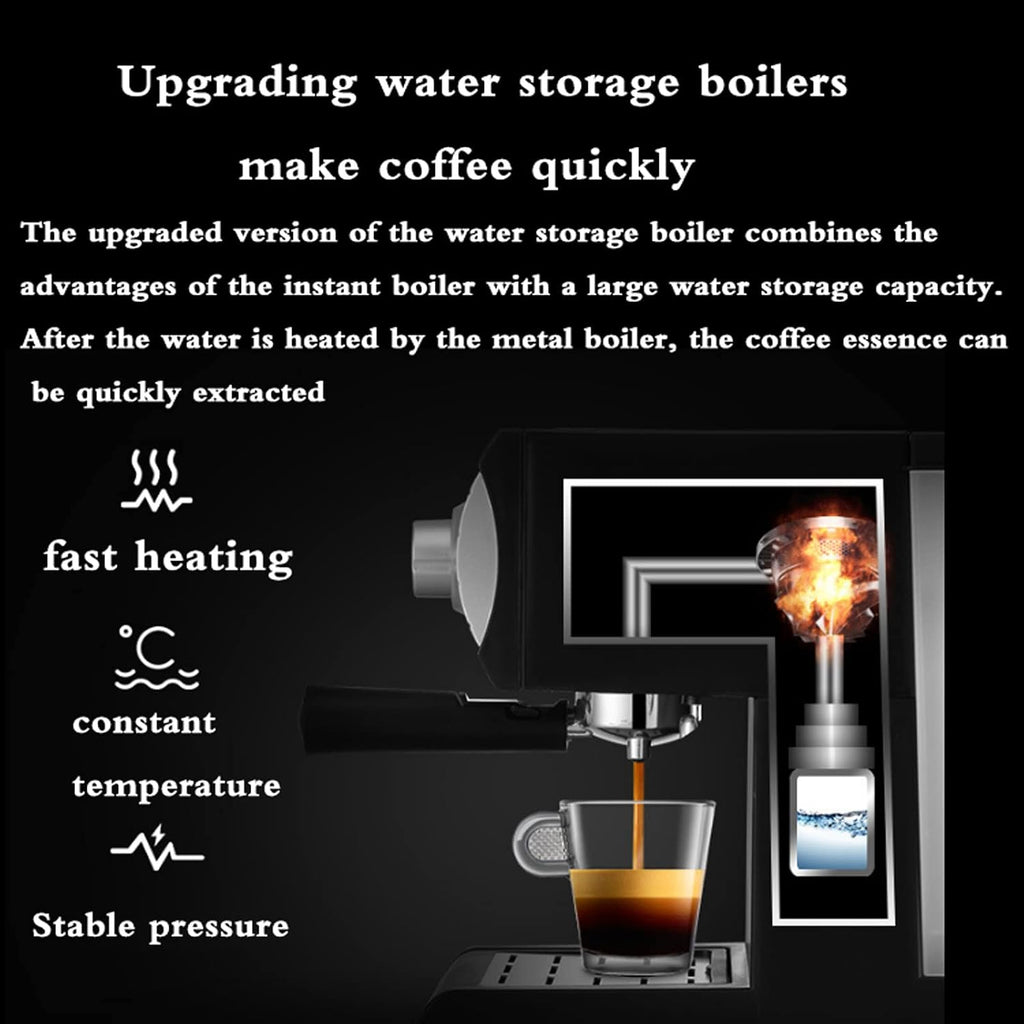 Coffee machine Espresso Machine 20 Bar Espresso Maker Small Commercial Steam Coffee Machine For Home Use,Double Cup Split, Suitable For Cappuccino Mocha Latte