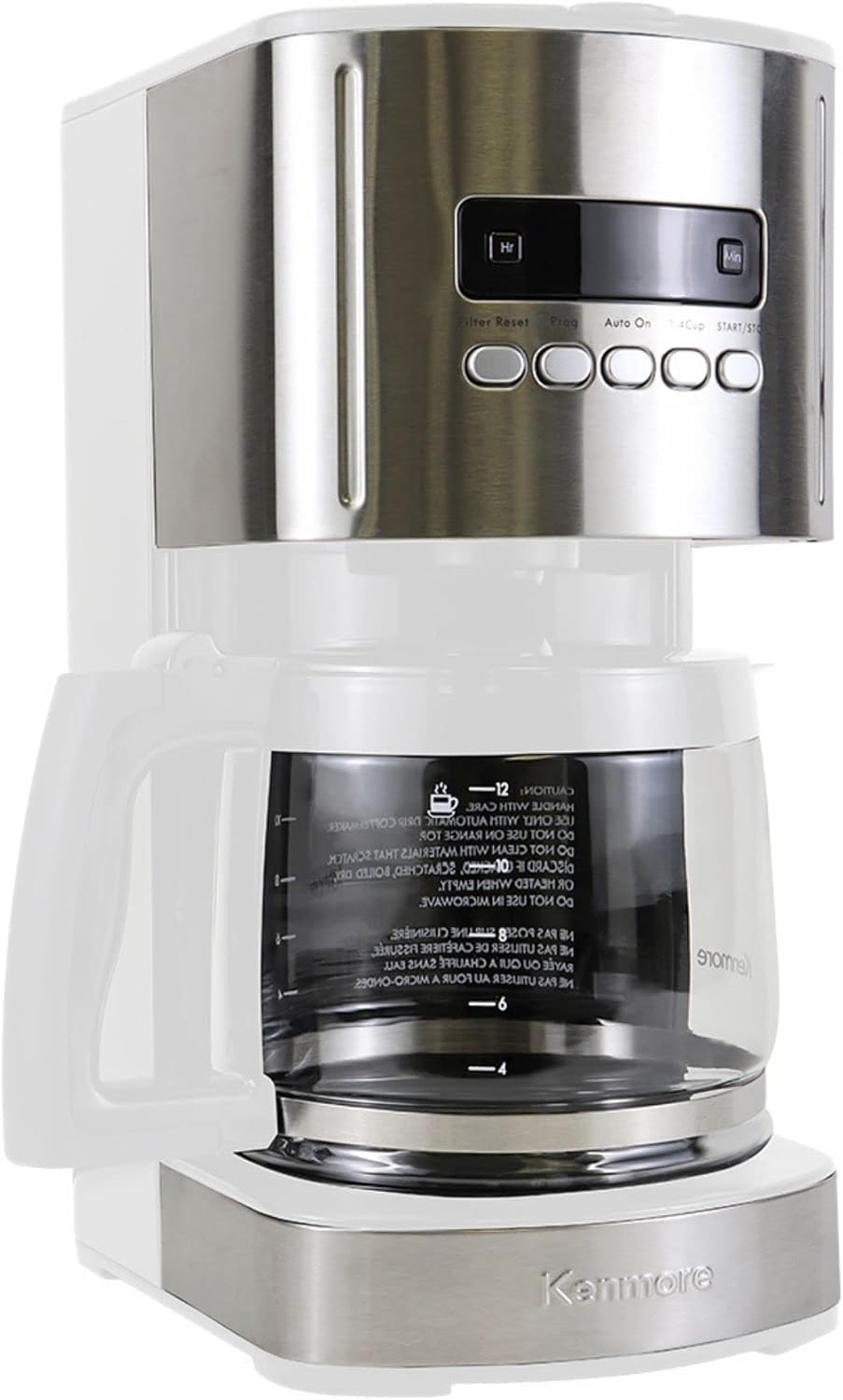 Kenmore Coffee Maker 12 cup Drip Coffee Machine Programmable Aroma Control Glass Carafe & Kenmore/Keurig/Cuisinart/Braun compatible replacement charcoal water filter 12 Pack