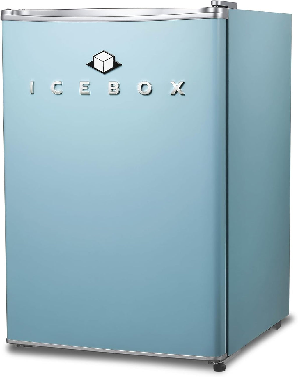 ICEBOX 2.5 Cu. Ft. Compact Refrigerator, ENERGY STAR Certified Small Refrigerator, Single Door Mini Fridge with Chiller Compartment, R600a Refrigerant, IBCR25SLT, Slate Blue