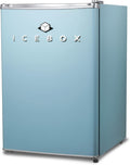 ICEBOX 2.5 Cu. Ft. Compact Refrigerator, ENERGY STAR Certified Small Refrigerator, Single Door Mini Fridge with Chiller Compartment, R600a Refrigerant, IBCR25SLT, Slate Blue