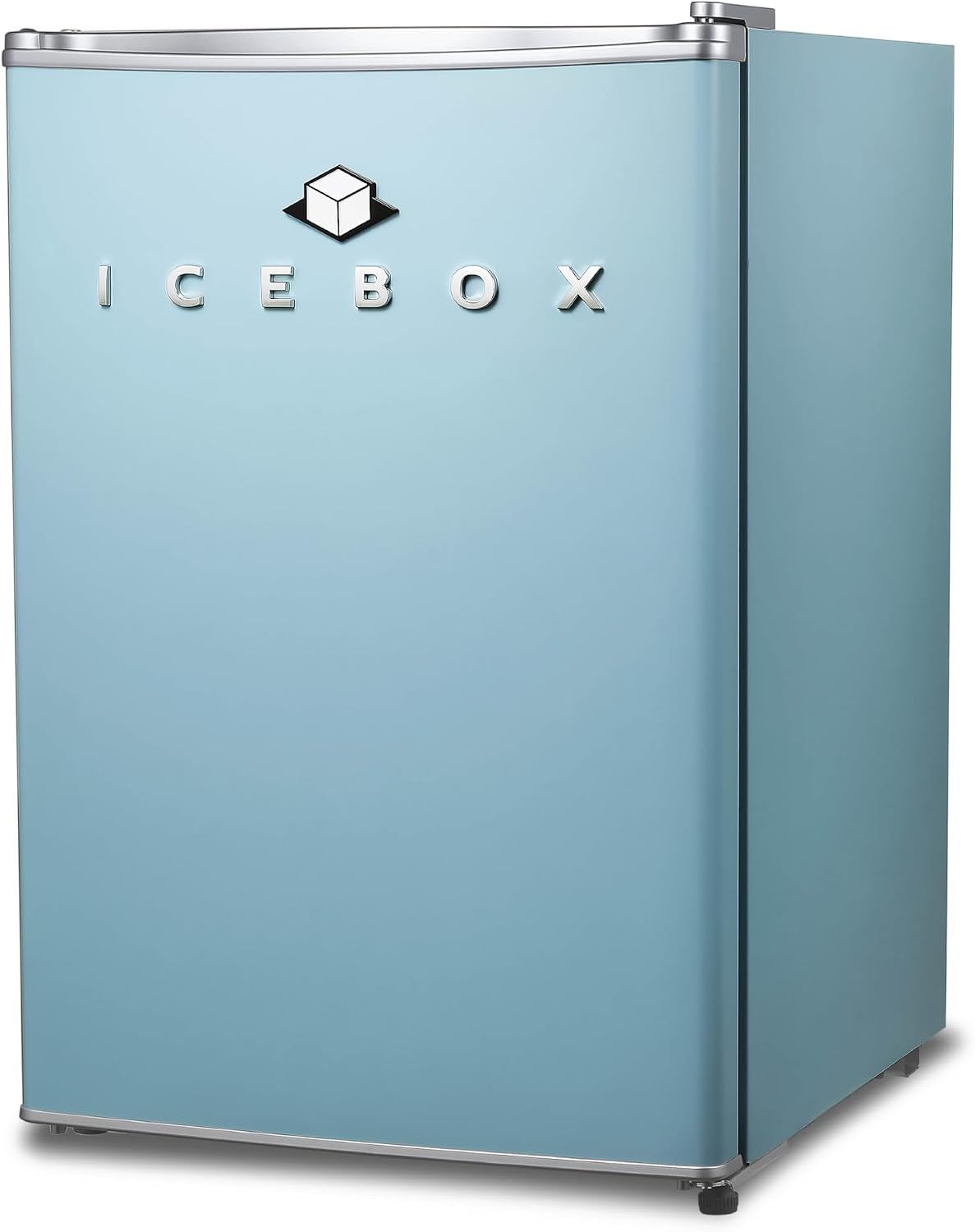 ICEBOX 2.5 Cu. Ft. Compact Refrigerator, ENERGY STAR Certified Small Refrigerator, Single Door Mini Fridge with Chiller Compartment, R600a Refrigerant, IBCR25SLT, Slate Blue