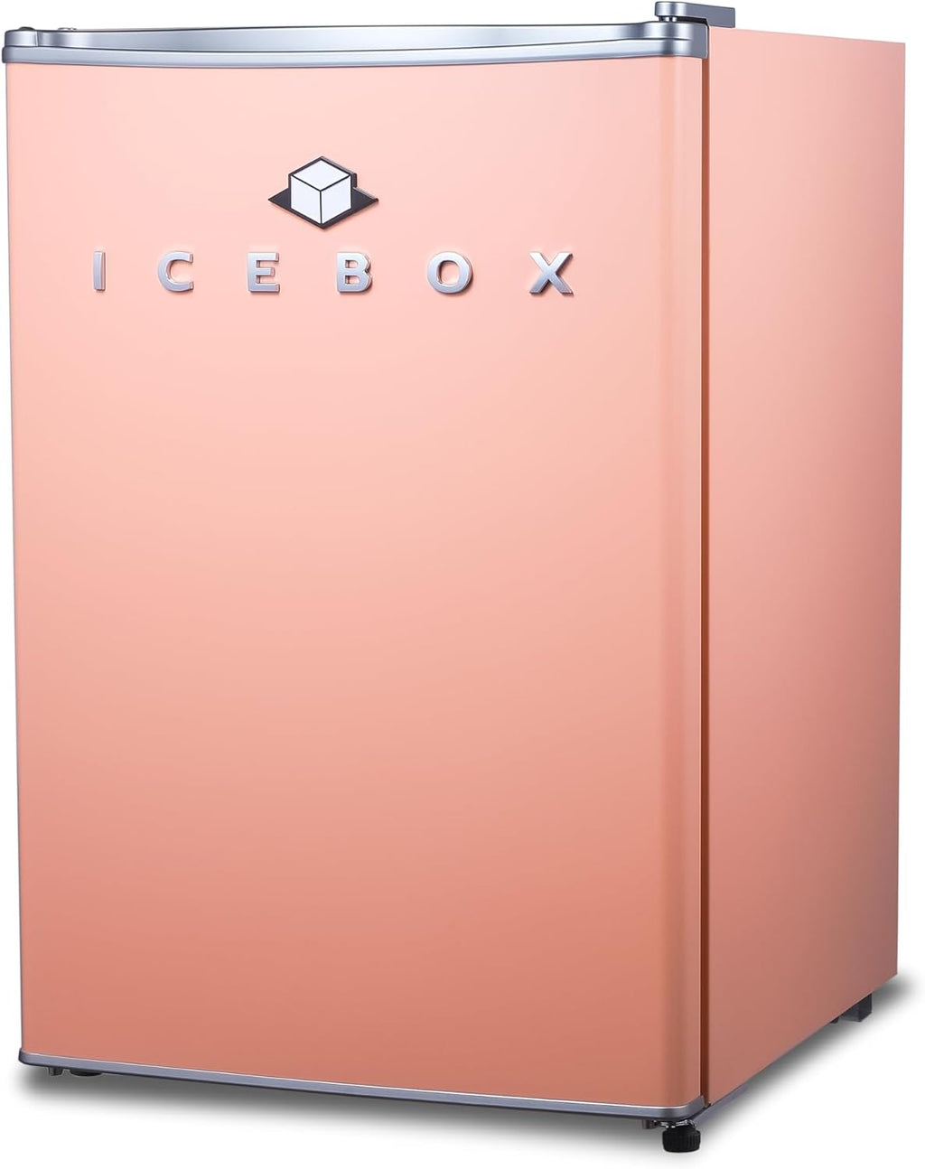 ICEBOX 2.5 Cu. Ft. Compact Refrigerator, ENERGY STAR Certified Small Refrigerator, Single Door Mini Fridge with Chiller Compartment, R600a Refrigerant, IBCR25BLS, Blush Red