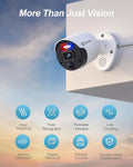 Swann Home Security Camera, POE Cat5e NVR 4K HD Video, Indoor Outdoor Wired Surveillance CCTV, Color Night Vision, Heat Motion Detection, Flashing LED Lights, Advanced Analytics in Each Cam, 900BE