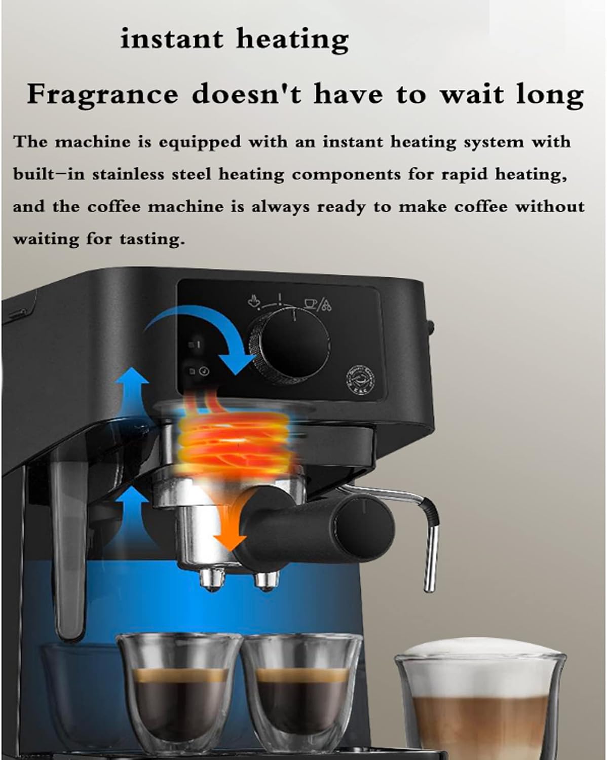 Coffee machine Coffee Espresso Semi-Automatic Coffee Machine, Milk Froth Coffee Machine, Small Home Coffee Machine, Suitable For Milk Coffee, Cappuccino, Mocha