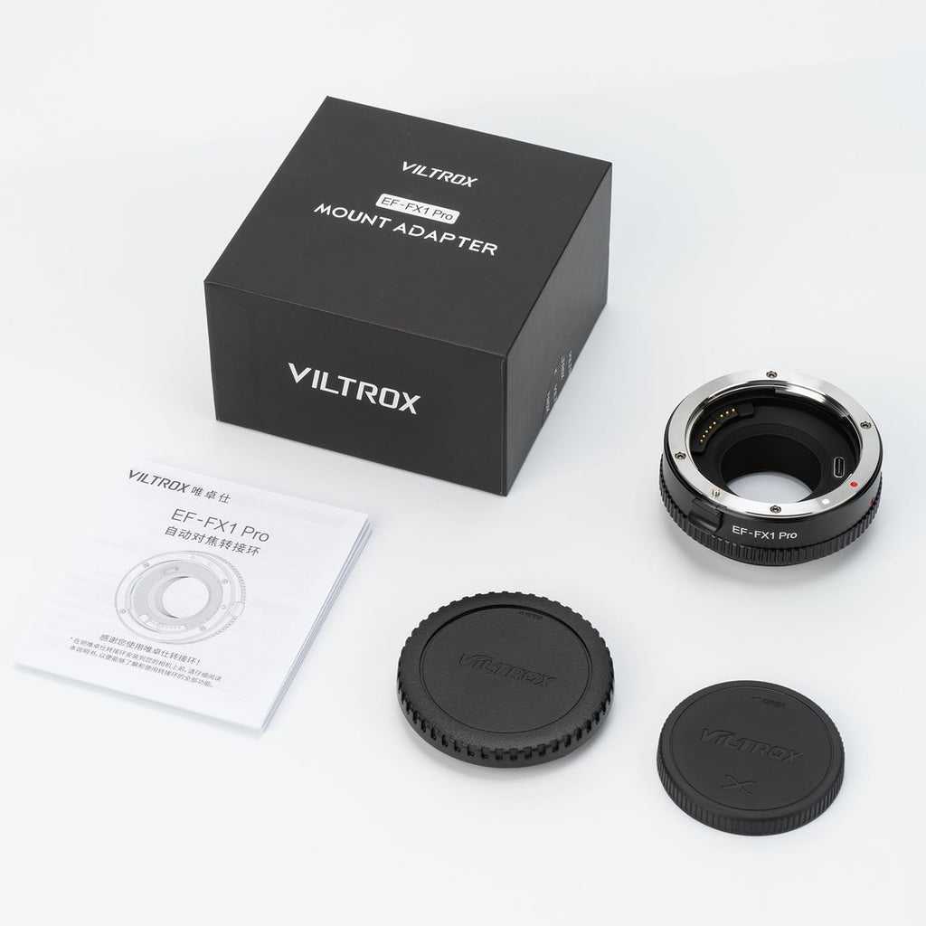 VILTROX EF-FX1 Pro Lens Mount Adapter Auto Focus Converter Ring Compatible with Canon EF/EF-S Lens to Fuji X-Mount Camera X-H1 X-PRO2 X-T2 X-T3 X-T1 X-T20 X-T10 X-E2 X-E1