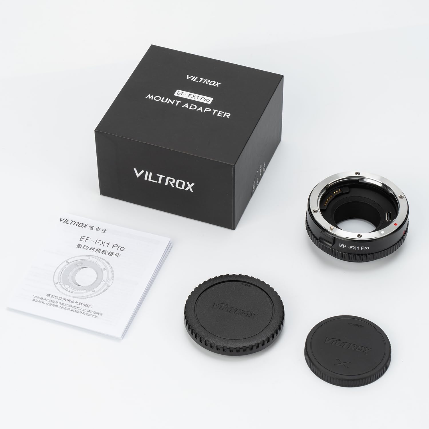 VILTROX EF-FX1 Pro Lens Mount Adapter Auto Focus Converter Ring Compatible with Canon EF/EF-S Lens to Fuji X-Mount Camera X-H1 X-PRO2 X-T2 X-T3 X-T1 X-T20 X-T10 X-E2 X-E1
