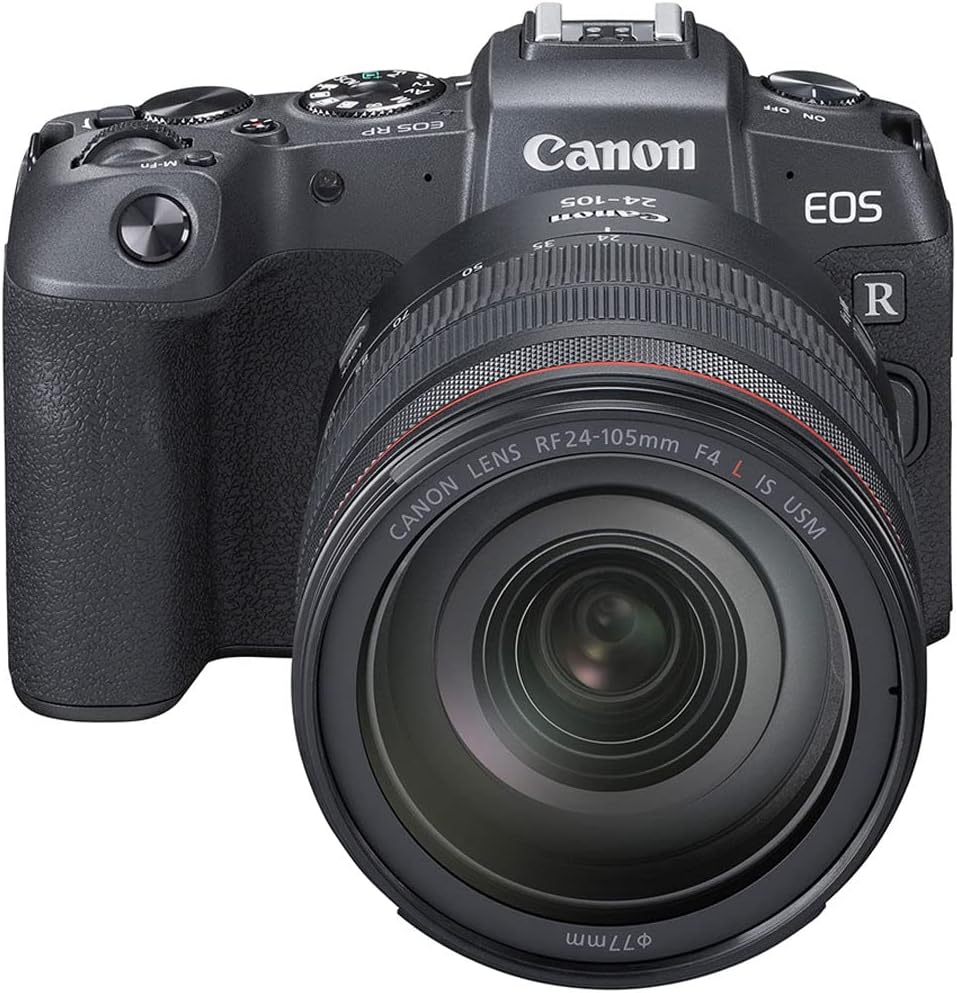 Canon EOS RP Mirrorless Camera with 24-105mm Lens – Full-Frame RF Camera with 26.2MP Sensor, 4K Video & Dual Pixel AF (3380C012) + 64GB Memory Card + Canon Shoulder Bag