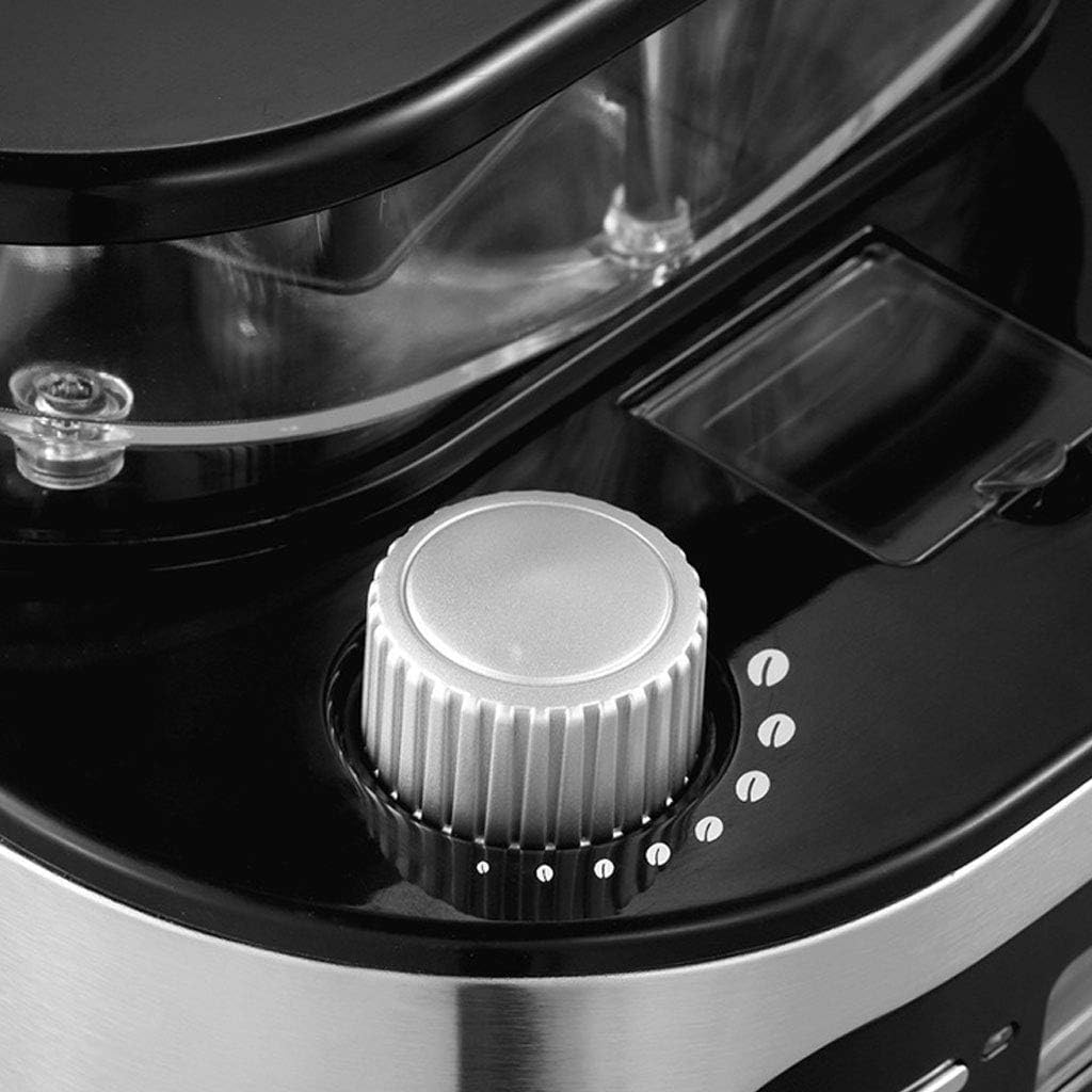 Coffee machine Coffee Maker 15-Cup Coffee Makers With Timer Mode And Auto-Off Function Grind Coffee Machine With Removable Filter Basket Stainless Steel Black