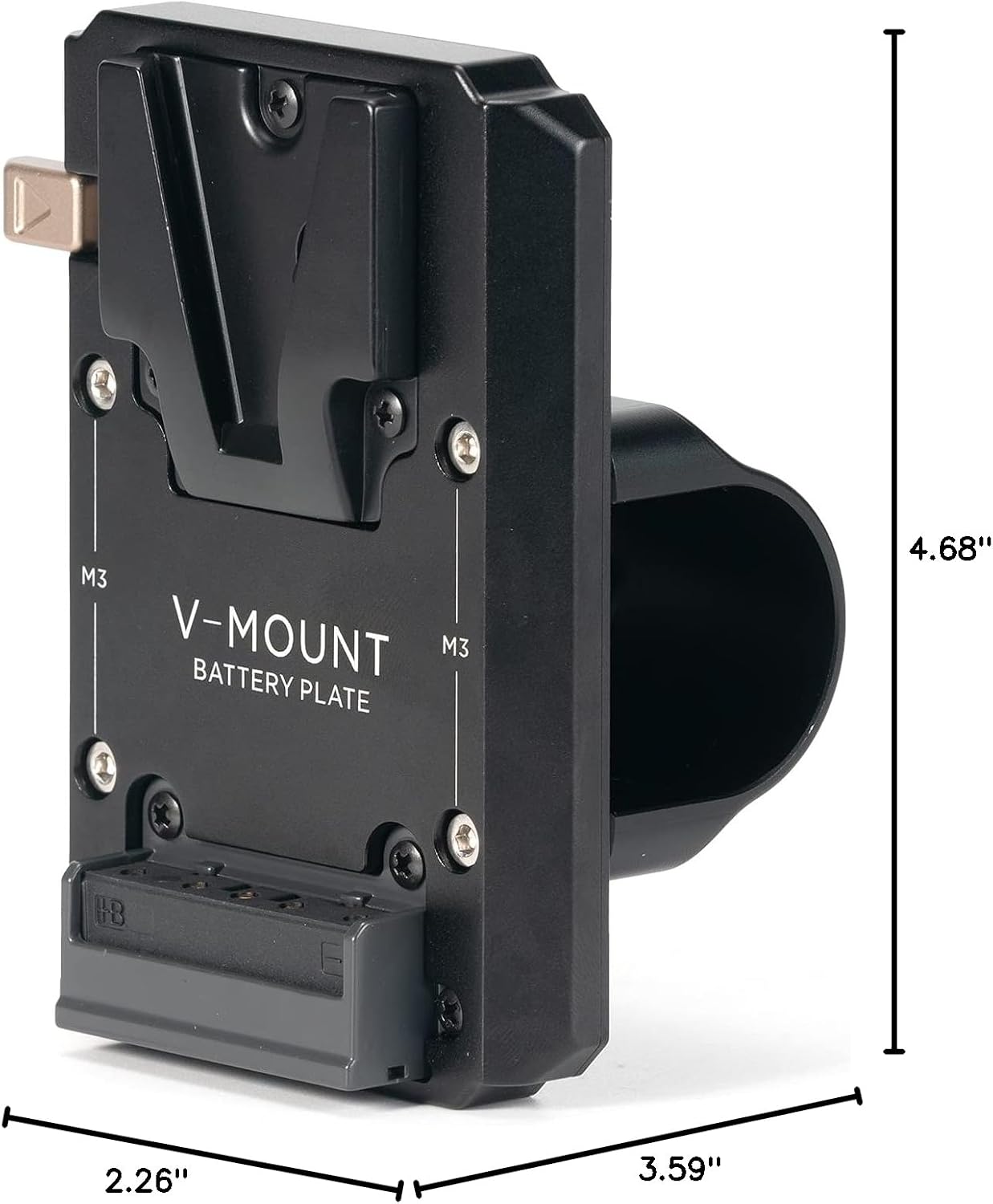 Tilta V-Mount Battery Plate Compatible with Ring Grip for DJI RS2, RS4, RS5 | Cable-Free Power | Aluminum Construction