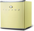 ICEBOX 1.7 Cu. Ft. Compact Refrigerator, ENERGY STAR Certified Small Refrigerator, Single Door Mini Fridge with Chiller Compartment, R600a Refrigerant, IBCR17SUN, Sun Yellow