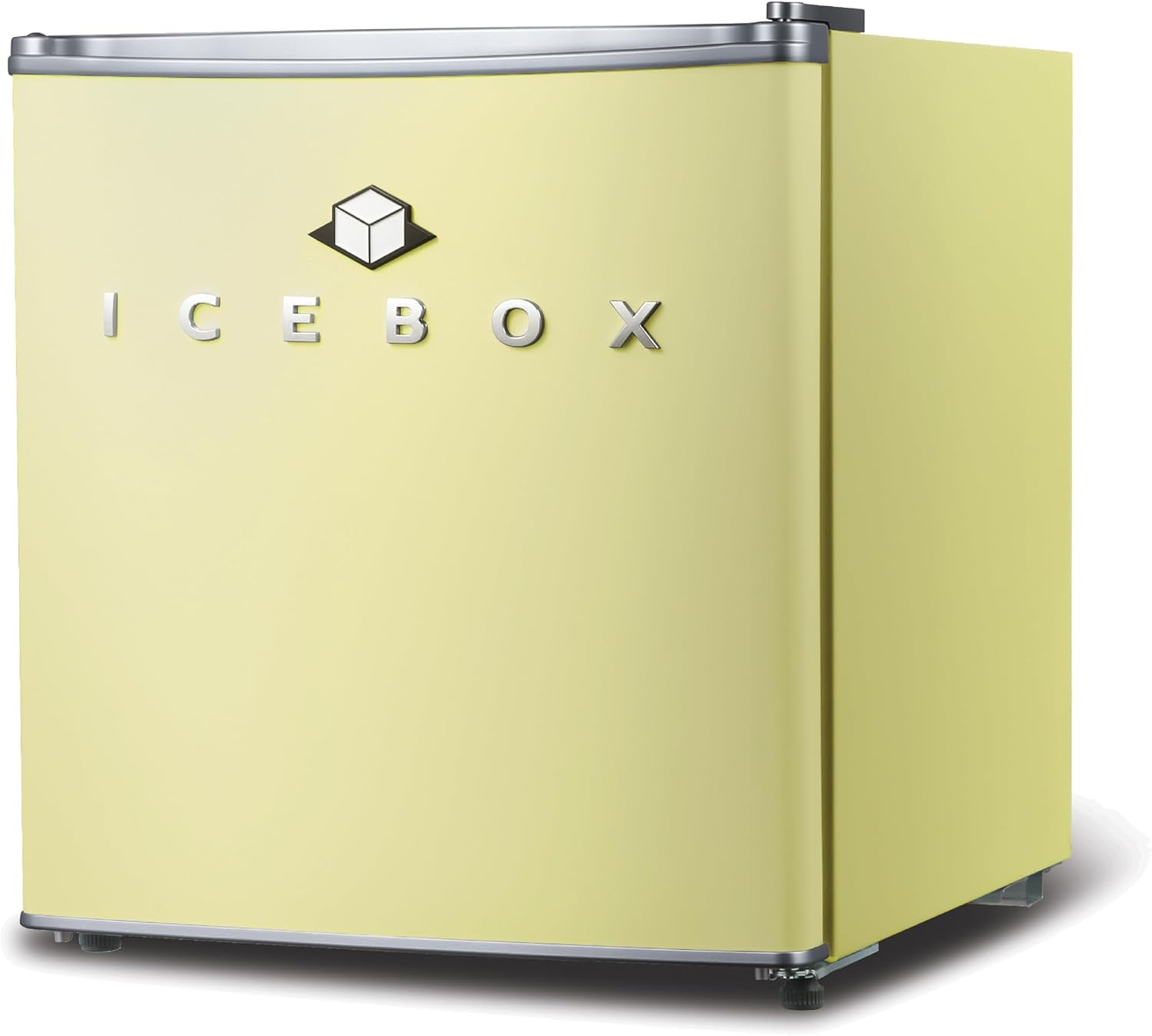ICEBOX 1.7 Cu. Ft. Compact Refrigerator, ENERGY STAR Certified Small Refrigerator, Single Door Mini Fridge with Chiller Compartment, R600a Refrigerant, IBCR17SUN, Sun Yellow