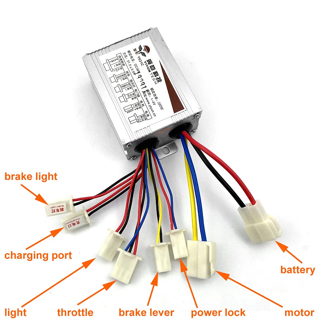 L-faster Tricycle Motor for Adults, Cargo 3 Wheel Bicycle, Brushed Gear, 450W, 24 in (24V 31mm Adapter)