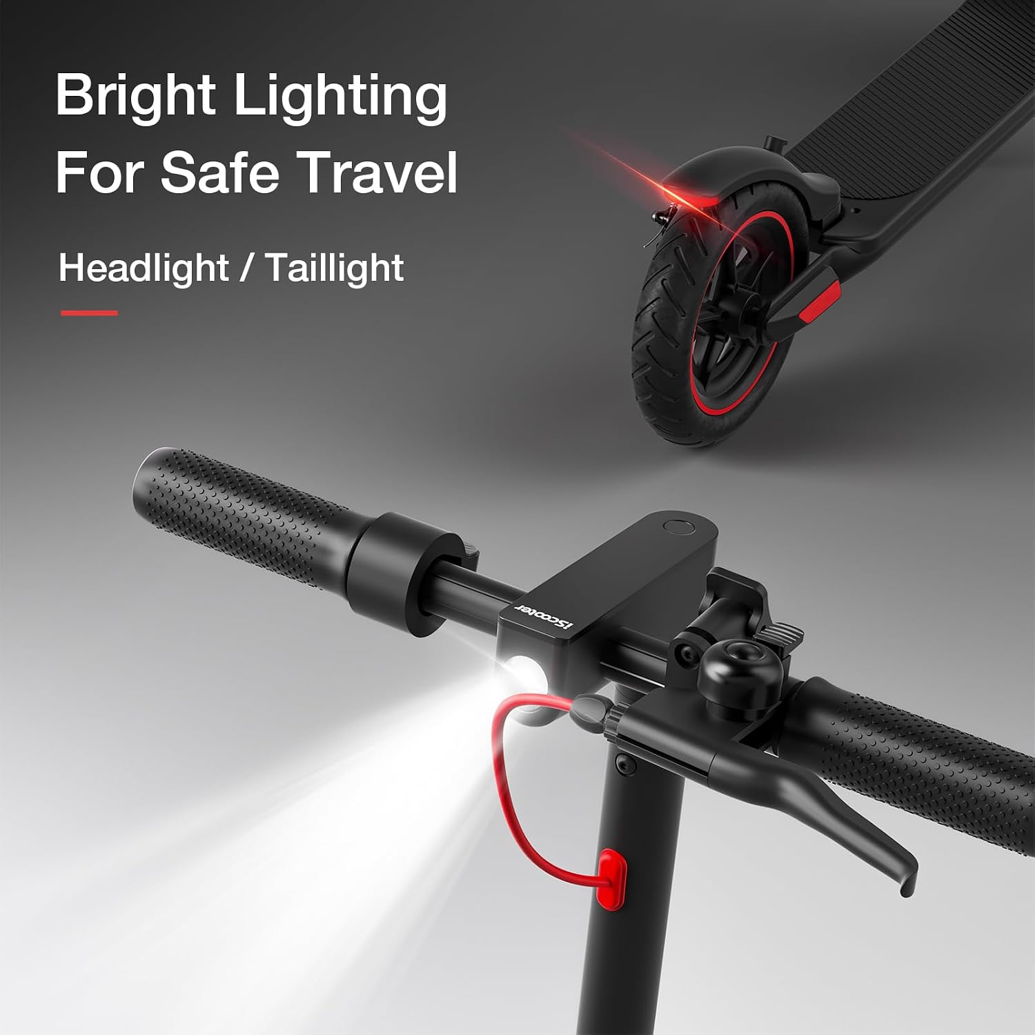 iScooter Electric Scooter Adults & Big Kids, Cruise Control, Dual Braking System, Smart App, Foldable Electric Scooter for Commuting & Campus Use
