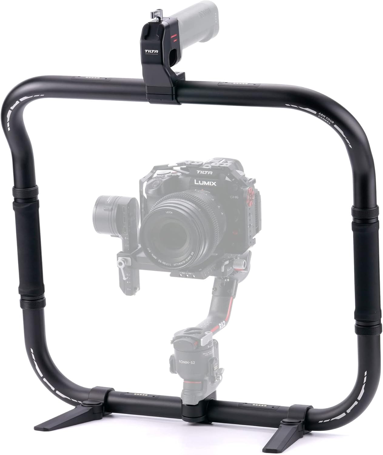 Tilta Basic Ring Grip Plus Compatible with DJI RS2, RS3 Pro, RS4, RS4 Pro, RS5 | Dual Handle Gimbal Support | Expandable Power Options | Aluminum Alloy
