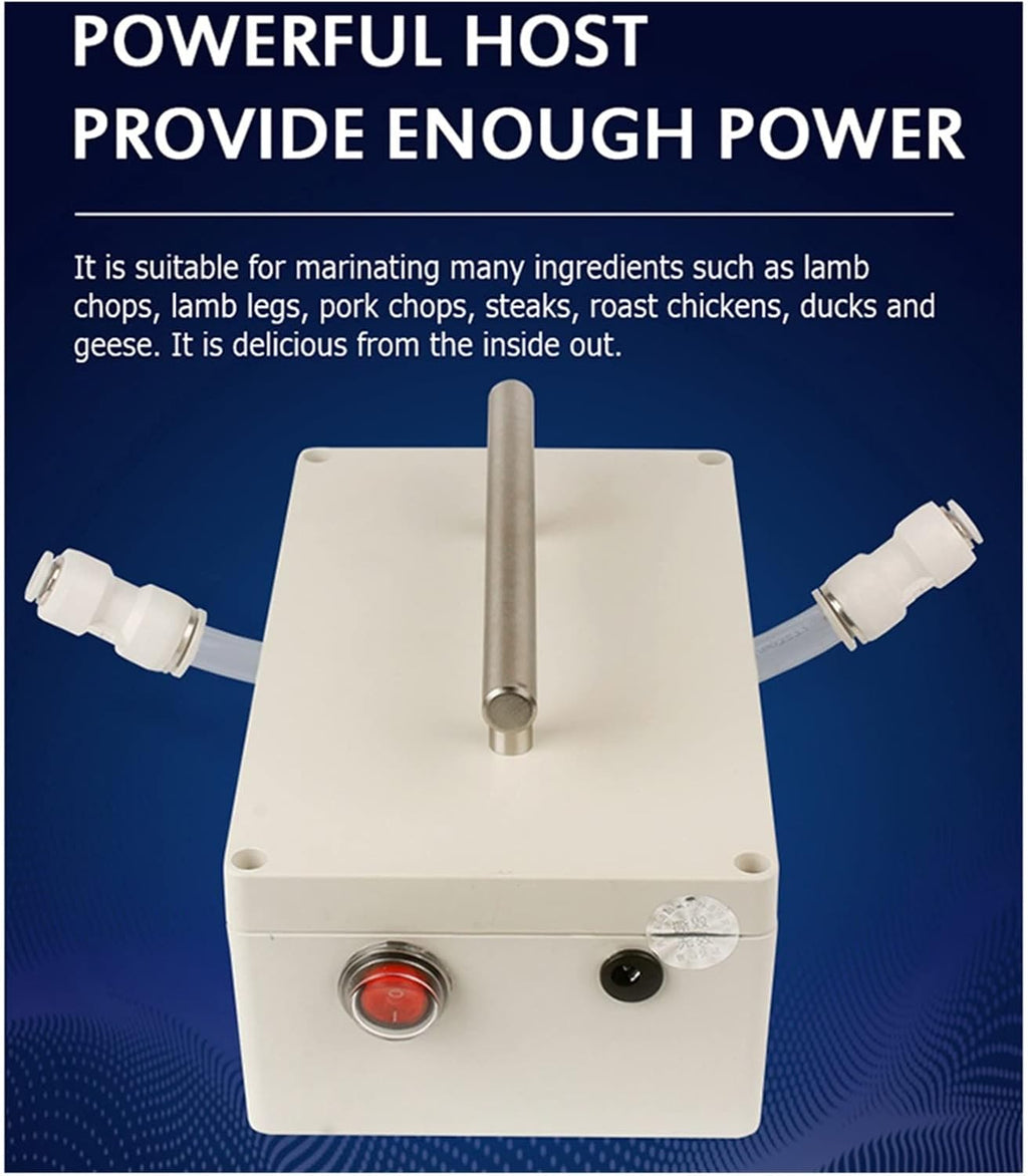 Steak Lamb Injector Electric Injection Gun Meat Pickling Machine Saline Pump Marinated Syringe with High Efficiency(Generation 2)