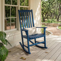 Cambridge Casual Solid Wood Bentley Porch Rocking Chair, Celestial Blue