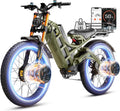eAhora Romeo Pro 3 Electric Bike - [2026 Latest] 50MPH 5600W Dual Motor 60V 80AH 250Miles Long Range Ebike for Adults, 26' * 4.0 Fat Tire Fast Electric Mountain Bike Full Suspension Off-Road E-Bike