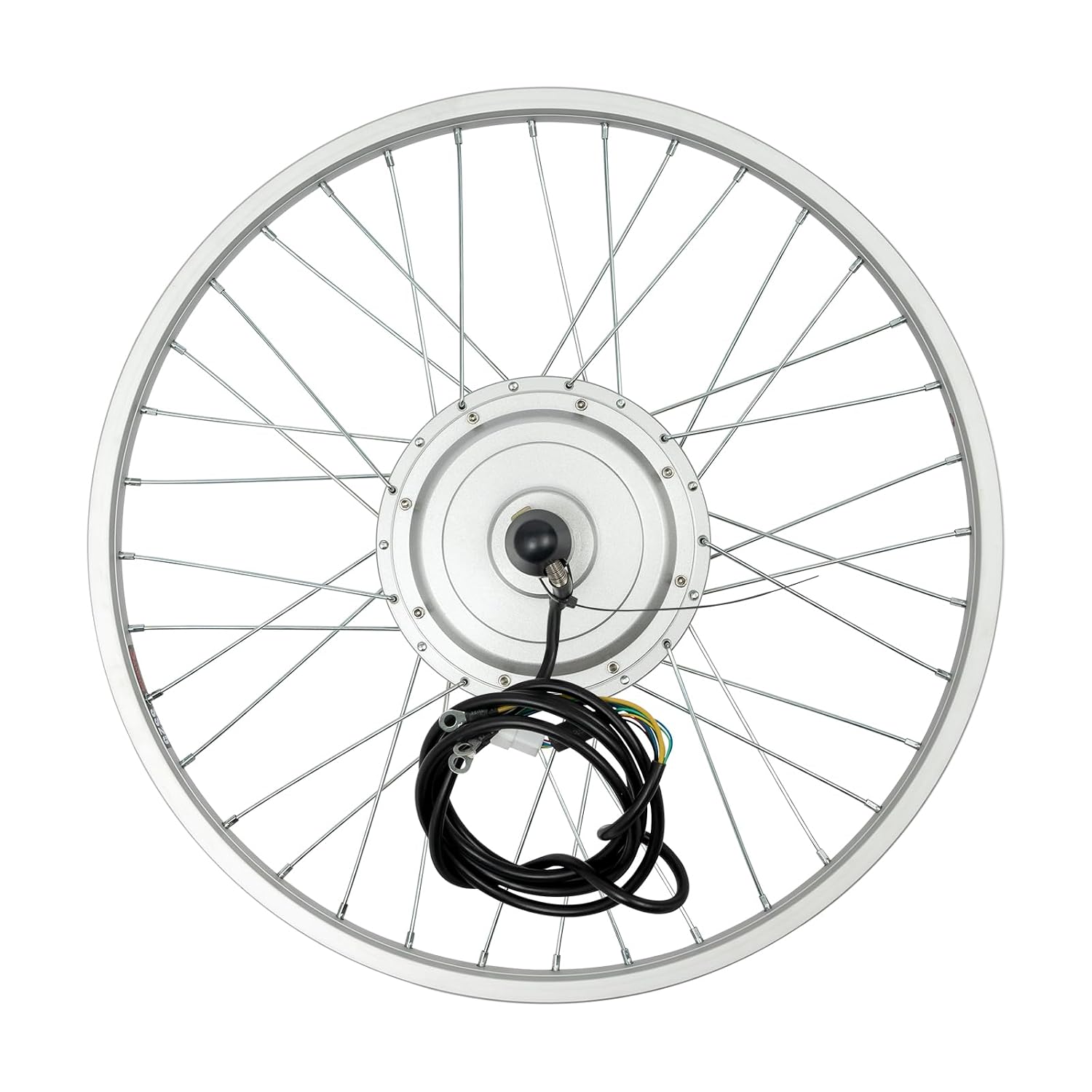 750W Electric Bike Conversion Kit – Front Wheel Brushless Hub Motor, 36V 26.72 MPH, for 24 Inch Bicycles, with Thumb Throttle, Controller & Brakes – DIY E-Bike Upgrade