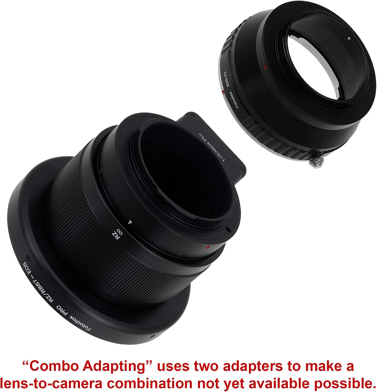 Fotodiox Pro Combo Lens Mount Adapter Compatible with Mamiya RB67 and RZ67 Lenses on Fuji X-Mount Cameras