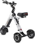 TopMate ES33 Powered Mobility Scooter 3 Wheels Foldable with Seat for Adults, Lightweight Electric Scooter with Removable 36V 7.8AH Battery, Reverse Function & Key Switch for Commute and Travel