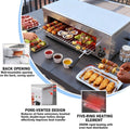 Electric Melter Grill,Commercial Salamander Broiler, 50–300°C Indoor Commercial Beef Chicken Grill, Stainless Steel Steak Cooker, for Home Use