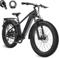 VELOWAVE Electric Bike for Adults Peak 1200W BAFANG Motor 28MPH Mountain Ebike 48V 15AH Removable LG Cells Battery 26'' Fat Tire E Bike Shimano 7-Speed