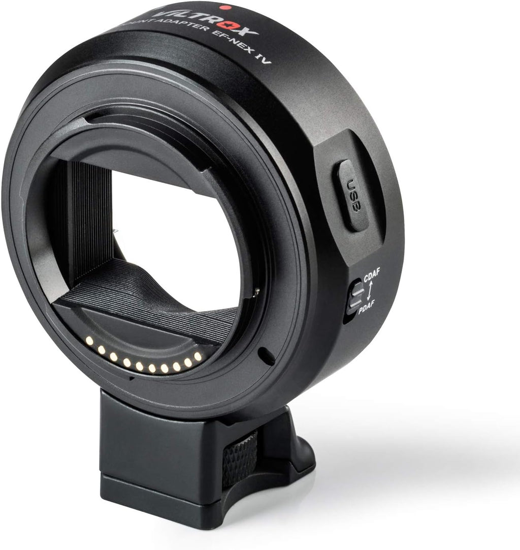 Viltrox EF-NEX IV Auto Focus Lens Mount Adapter Aperture Control, EXIF Transmitting with CDAF PDAF Swift for Canon EF/EF-S Lens to Sony A9 A7RIII A7RII A7III A7II A6300 A6500 A6400 E-Mount Camera