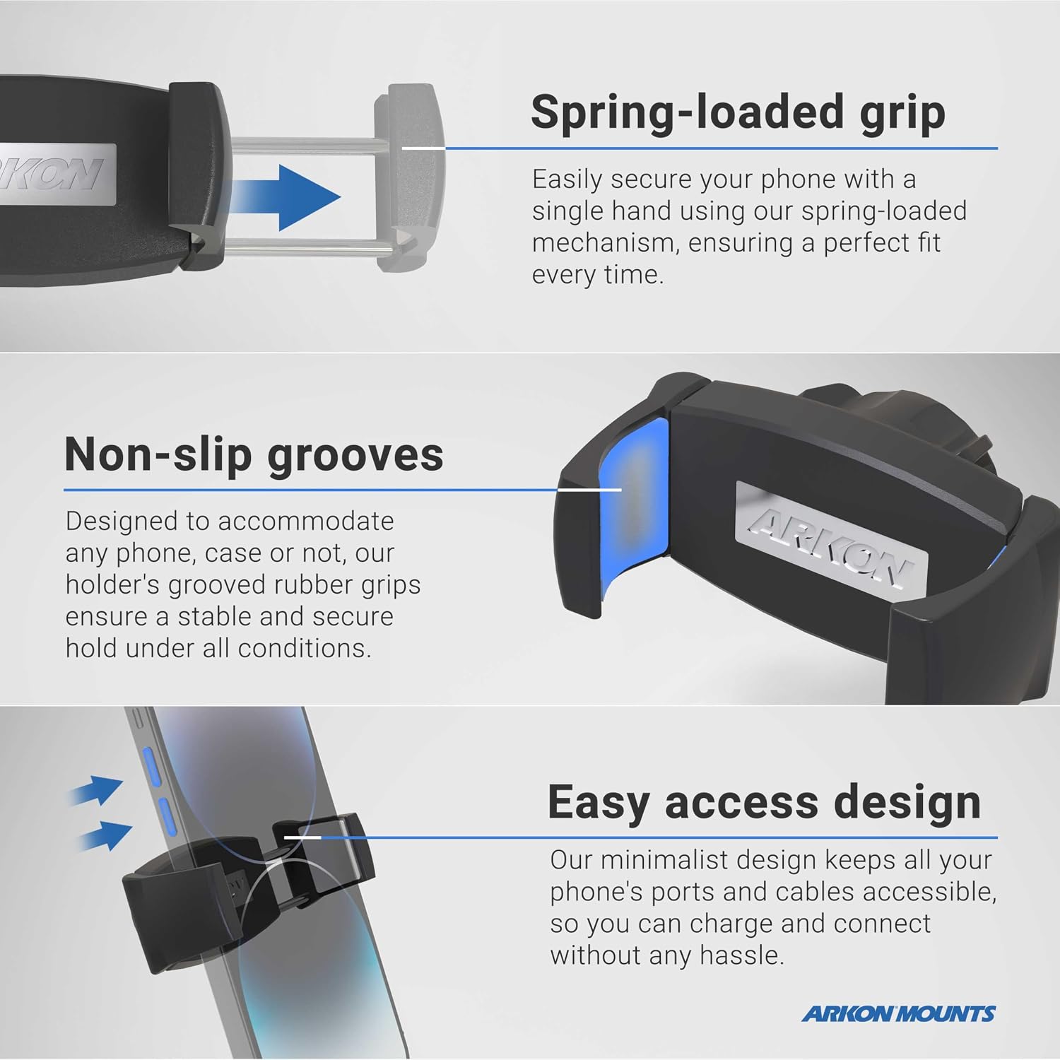 ARKON Mounts Remarkable Creator Pro+Plus Clamp Mount with Teal Extension Pole | Content Creators & Hobbyists | LED Light | Solid Clamp | Fits iPad, iPhone, and More