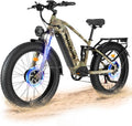 Falcon 60V 32AH Off-Road Electric Bike - 5000W Dual Motor Hunting Ebike, Fat Tire Full Suspension Dirt Bike for Adults, Long Range Snow/Sand Electric Bicycle
