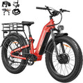 FREESKY Ranger AIR Dual Motor Electric Bike for Adults, 3500W 200NM Fast Ebike,105Miles Long Range E Bike,Full Suspension Electric Mountain Bike, 26'' Fat Tire Electric Bicycle for Man Womens Hunters