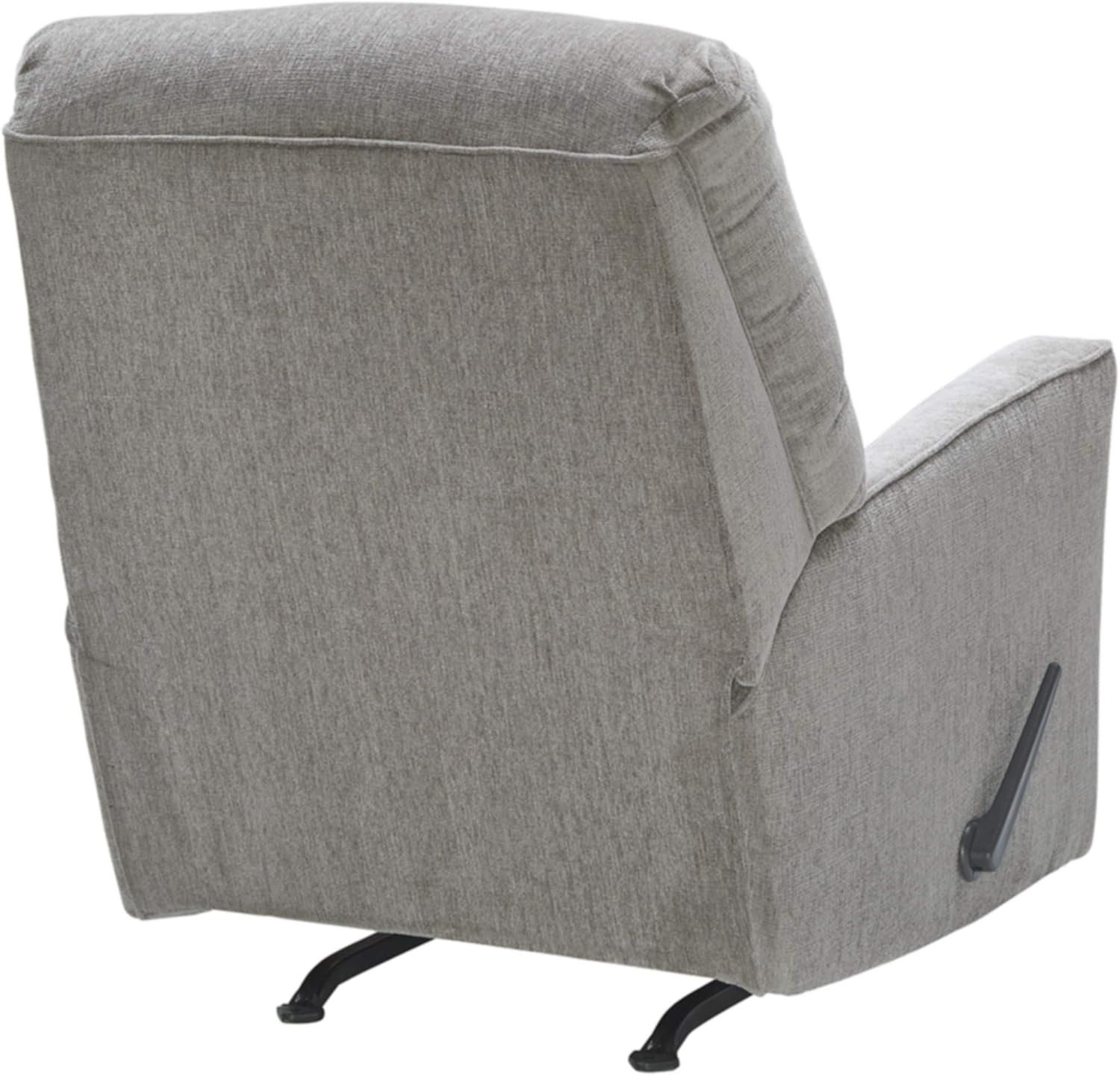 Signature Design by Ashley Altari Rocker Recliner Chair, Plush Chenille Upholstered Reclining Chair, Gentle Rocking Motion & One‑Pull Recline for Comfort, 34' W x 39' D x 40' H