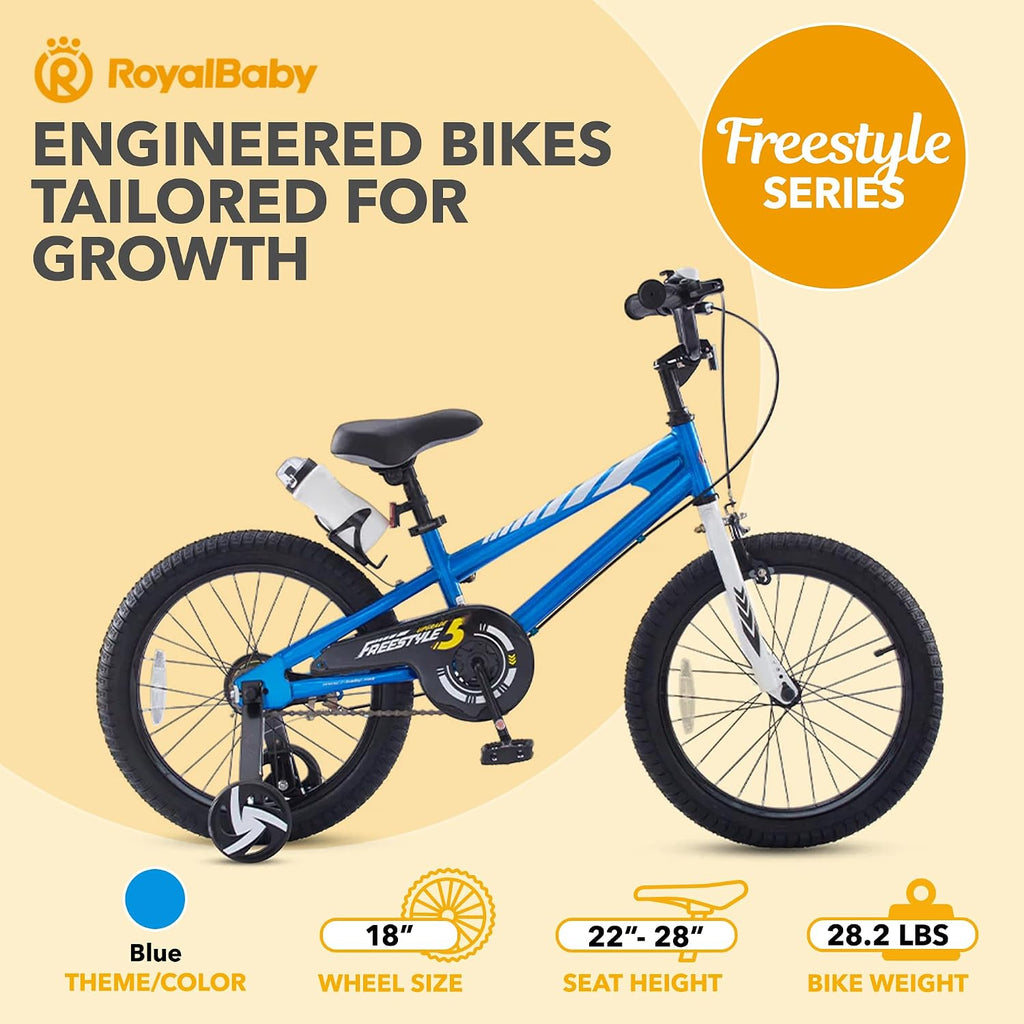RoyalBaby Kids Bike with Dual Handbrake for Beginners,12 14 16 18 20 Inch Bicycle for Boys & Girls Ages 3-10 Years